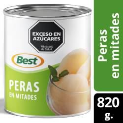 Peras al Natural en Mitades Best x 820 g.