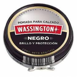 Pomada Lata Wassington Negro x 60 g.