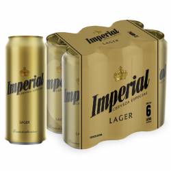 Cerveza Imperial Pack x 6 Latas de 473 cc.