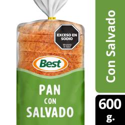 Pan con Salvado Grande Best x 600 g.