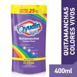 Quitamanchas Líquido Ayudín Ropa Color Doy Pack x 400 cc.