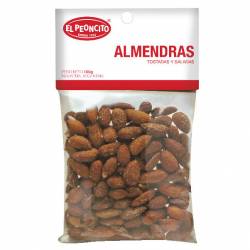Almendras Saladas y Tostadas El Peoncito x 100 g.
