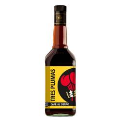 Licor Tres Plumas de Café al Cognac x 750 cc.