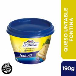 Queso Fundido Untable Fontina La Paulina x 190 g.