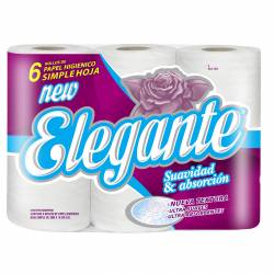 Papel Higiénico New Elegante 30 m x 6 un.