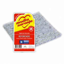 Trapo de Piso Gris Media Naranja Reforzado x 1 un.