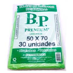 Bolsa para Residuos B.P. Ecológica 50x70cm x 30 un.