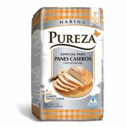 Harina con Levadura para Pan Casero Pureza x 1 kg.