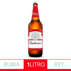 Cerveza Budweiser Botella Retornable 1Lt x1