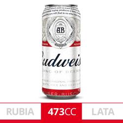 Cerveza Rubia Budweiser Lata 473cc