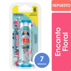 Discos Adhesivos para Inodoro Pato Encanto Floral Repuesto 38g