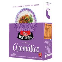 Arroz Grano Largo Fino Dos Hermanos Orgánico Estuche x 500 g.