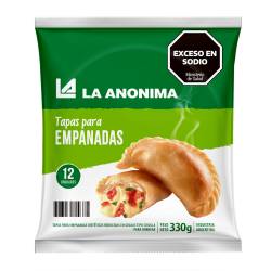 Tapas para Empanadas La Anónima Light x 12 un. 330 g.