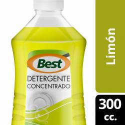 Detergente Líquido Concentrado Best Limón x 300 cc.