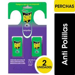 Insecticida Antipolilla Percha Raid x 2 un.