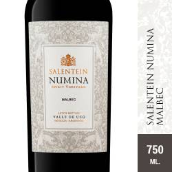 Vino Tinto Malbec Numina Salentein x 750 cc.
