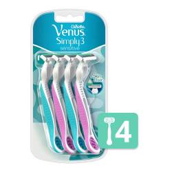 Máquina Afeitar Descartable Sensitive Venus x 4 un.