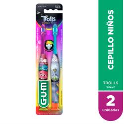 Cepillo Dental Infantil Trolls Gum x 2 un.
