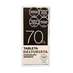 Chocolate Amargo 70% Del Turista x 100 g.