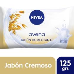 Jabón Tocador Cremoso Avena x 3 Un. Nivea x 375 g.