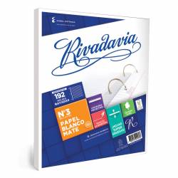 Repuesto Rivadavia Rayada 192 Hojas Nº3 90gr