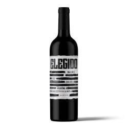 Vino Tinto Malbec Elegido x 750 cc.