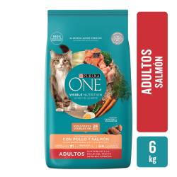 Alimento Purina One para Gatos Adultos Salmón x 6 Kg