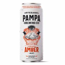 Cerveza Lata Amber Ale Pampa Brewing x 473 cc.