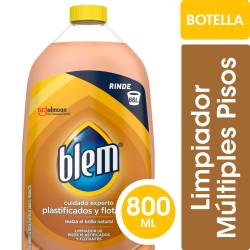 Limpiador de Pisos Plastificados y Flotantes Blem Aloe & Pepino Original Botella 800 cc