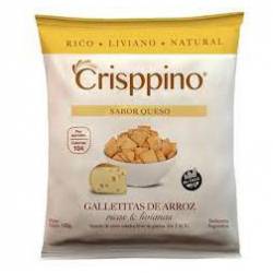Galletitas de Arroz sabor Queso s/Tacc Crisppino x 100 g.