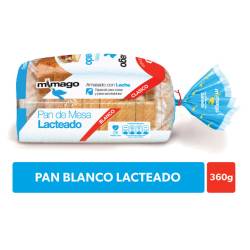 Pan de Mesa Lacteado Mimago x 360 g.