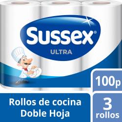 Rollo de cocina Sussex Ultra 100 paños 3 Un.