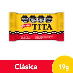 Galletita Rellena sabor Limón Baño Chocolate Tita x 19 g.