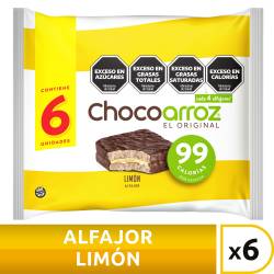 Alfajor de Arroz Limón Chocoarroz 6 un x 132 g.