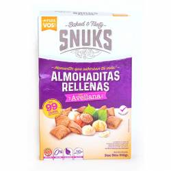 Almohaditas Rellenas Avellana sin Tacc Snuks x 240 g.