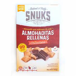 Almohaditas Rellenas Chocolate sin Tacc Snuks x 240 g.