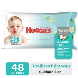 Toallitas Húmedas Cuidado 4 en 1 Huggies x 48 un.