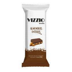 Chocolate con Leche y Almendras Vizzio x 100 g.