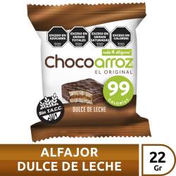 Alfajor de Arroz Dulce de Leche Chocoarroz x 22 g.