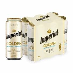 Cerveza Golden Lata Imperial x 6 Latas de 473 cc.