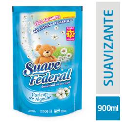 Suavizante para Ropa Caricias de Algodón Suave Federal x 900 cc.