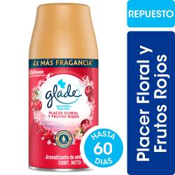 Aromatizante de Ambientes Automático Glade Placer Real y Frutos Rojos Repuesto 175g