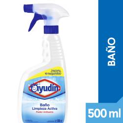 Limpiador Líquido Baño Limpieza Activa con Gatillo Ayudín x 500 cc.