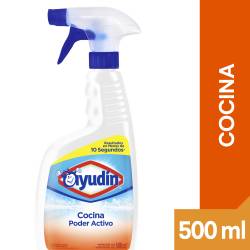Limpiador Líquido Cocina Poder Activo con Gatillo Ayudín x 500 cc.