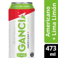 Americano + Lima Limón Lata Gancia x 473 cc.