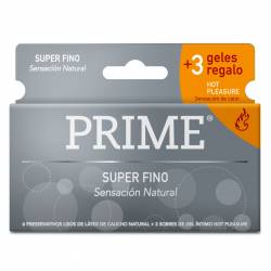 Preservativos Súper Finos Prime x 6 un.