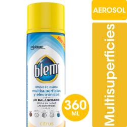 Limpiador Multisuperficies y Electrónicos Blem Citrus Aerosol 360 cc