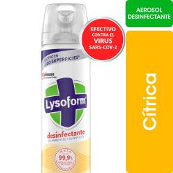 Desinfectante de Ambientes y Elimina Olores Lysoform Cítrica en Aerosol 360cc