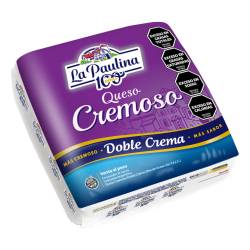 Queso Cremoso Doble Crema Fraccionado La Paulina x 1 Kg.