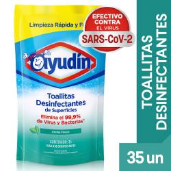 Toallitas Húmedas Desinfectantes Fresco Doy Pack Ayudin x 35 Un.
